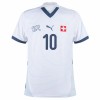 Maglia ufficiale Svizzera Xhaka 10 Trasferta Euro 2024 per Uomo